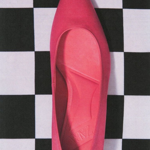 ZARA SATIN EFFECT POINTED TOE HEELS - fuchsia - Picture 14 of 17